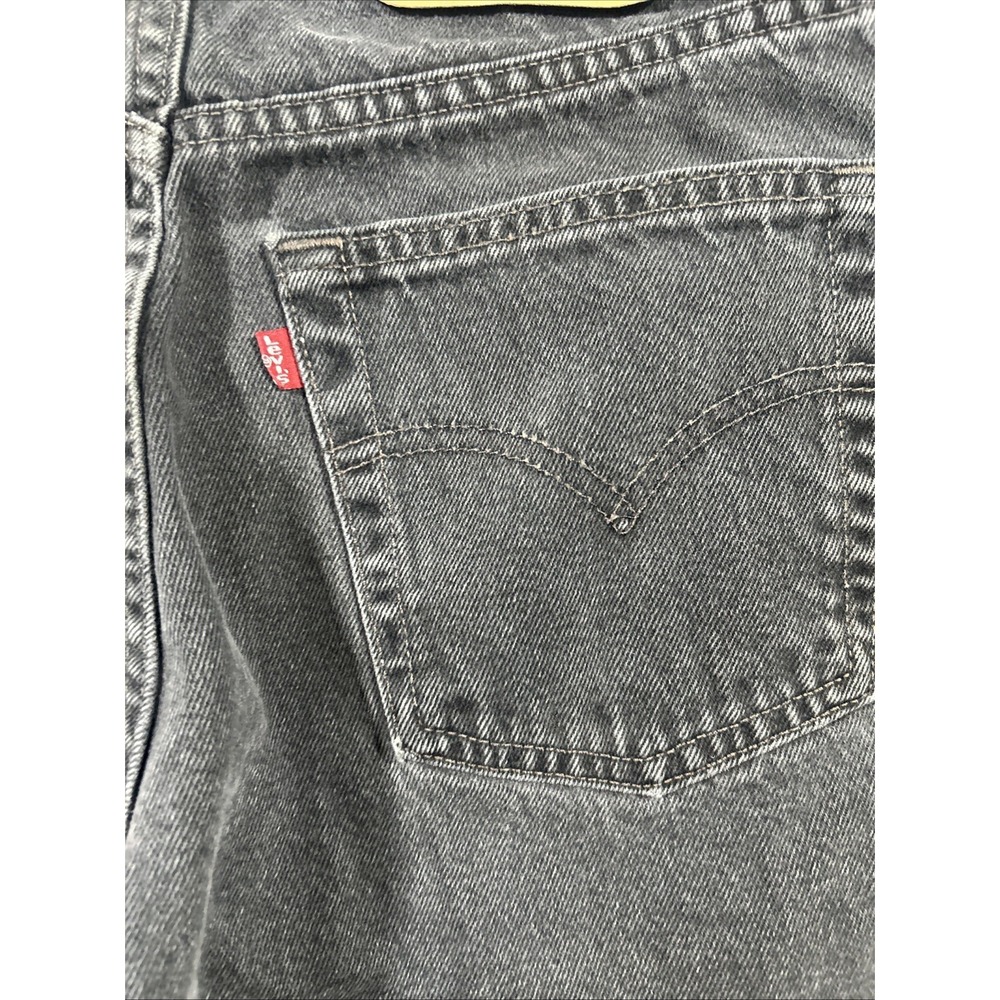 Vintage Levis Jeans Mens 31x30 (Fits 29x29) Faded Black 505 Red Tab Canada 1990s - Picture 8 of 15